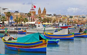 Malta La Valetta Badeferien Boote im Hafen